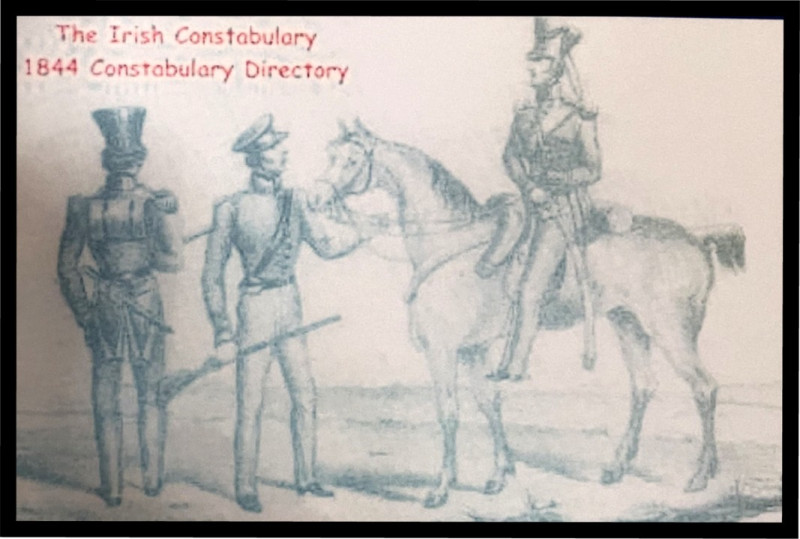 The Irish Constabulary - 1844 Constabulary Directory. History of An tSean Bheairic, The Old Barracks, Falcarragh, County Donegal, Ireland
