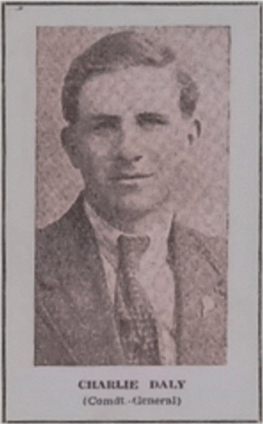 Charlie Daly, Commandant General in the Irish Republican Army, along with seven other captured by the pro-treaty army. History of An tSean Bheairic, The Old Barracks, Falcarragh, County Donegal, Ireland