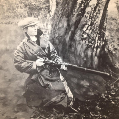 Eithne Coyle, republican activist from Cill Ulta, An Fál Carrach, 1920s. An tSean Bheairic:  cultural, educational, heritage centre housed in the historic old Royal Irish Constabulary  barracks, An Fál Carrach, County Donegal, Ireland
