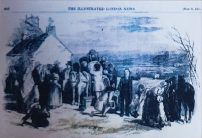 The Illustrated London News - Agrarian 'Crime'. History of An tSean Bheairic, The Old Barracks, Falcarragh, County Donegal, Ireland